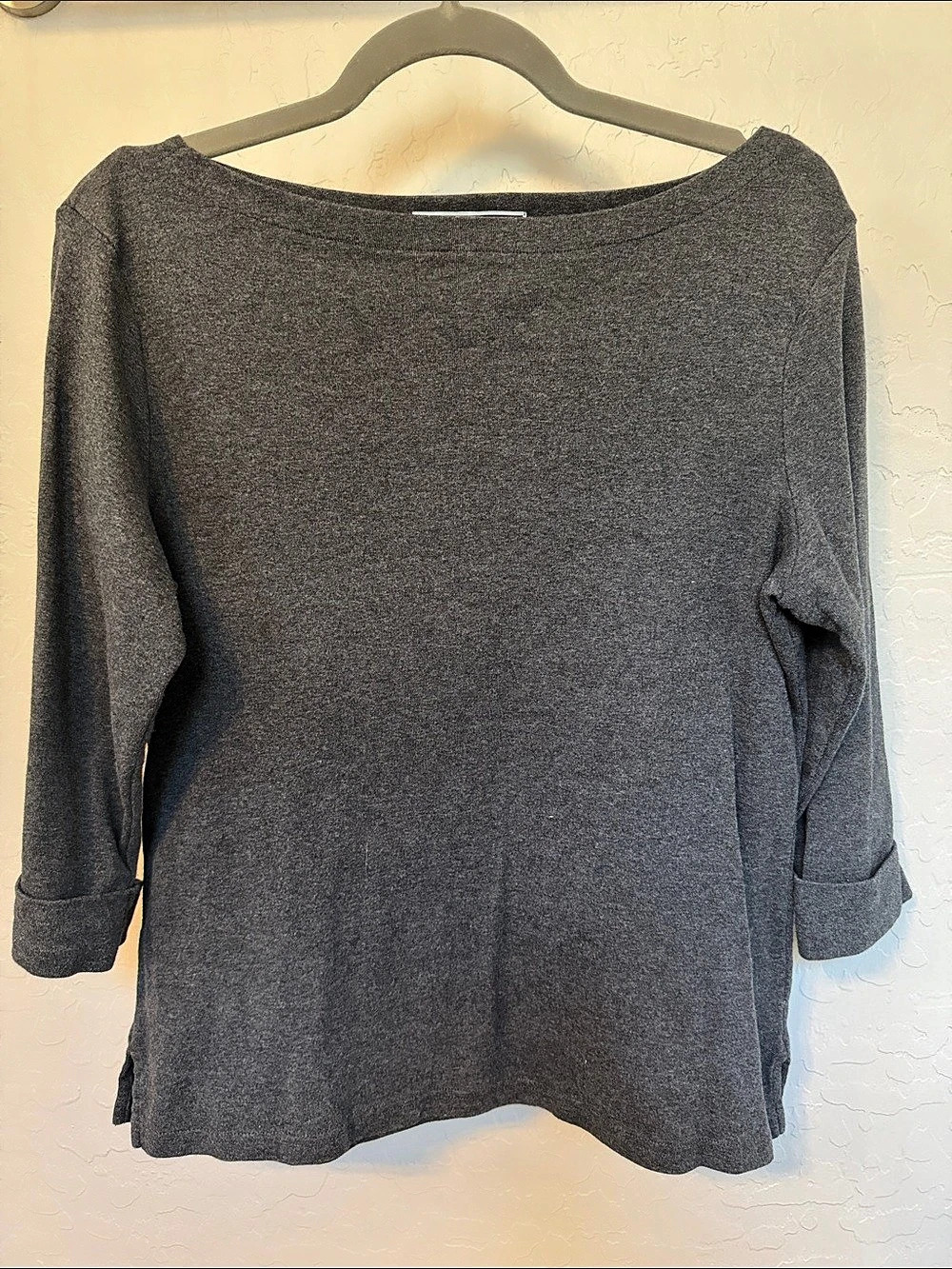 Karen Scott Women's Cotton Tunic Gray Size PL Like New